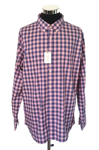 Camisa Sonoma Nueva con Etiquetas Para Hombre Talla X-Grande Azul y Coral Cuadros Mangas Largas - Imagen 1 de 12