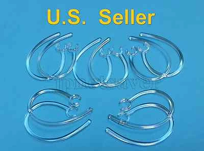 10 Clear Earhooks for Motorola H12 H15 H270 H371 H375 H385 H390 HZ700 HK 100 200 - Image 1 of 3