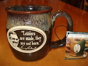 NFL Green Bay PACKERS Vince Lombardi "LEADERS" RoundBelly MUG coffee SUNSET HILL