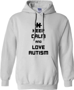 Keep Calm and Love Autism Hoodie Be Kind Raise Together Kids Birthday Gifts - Picture 1 of 16
