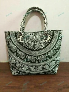 Indian Handmade 100% Cotton Mandala Handbag Ladies Hippie Bag Shoulder - Picture 1 of 8