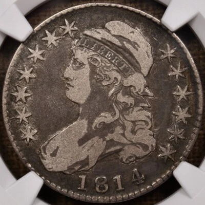 1814 Capped Bust Half Dollar O-107.3 - NGC VF25 - Sweet Choice Original! PQ+ - Image 1 of 4