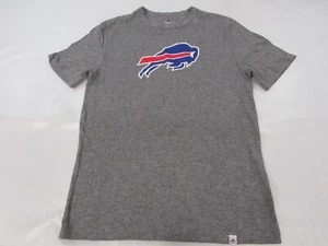 New Buffalo Bills Mens Size M Medium Heathered Gray Majestic Shirt - Picture 1 of 3