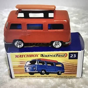 Matchbox No 23 Bling The Thing Volkswagen Camper Made In England Repro Box - Picture 1 of 7
