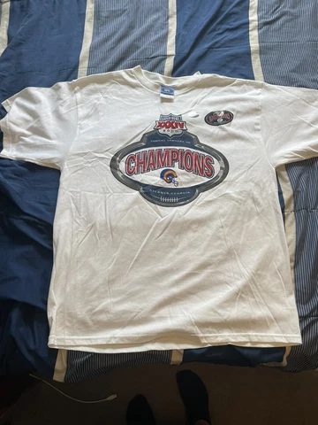 Vintage 2000 Super Bowl XXXIV NFL SHIRT SIZE LARGE  TITANS VS RAMS Cover