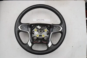 GC 2014-2019 Black Leather Silverado Sierra Tahoe Yukon Steering Wheel Cruise - Picture 1 of 12