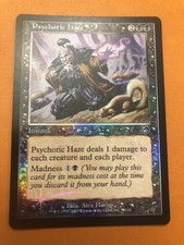 MTG - Psychotic Haze - FOIL - Torment - Near Mint To Very Light Play