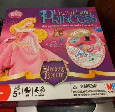 Milton Bradley Pretty Pretty Princess Disney Sleeping Beauty Game Complete 2008 - Image 1 of 4