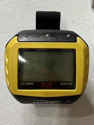 Uwatec Aladin Plus Ultra Dive Computer Yellow For Parts As Is - Image 1 of 4
