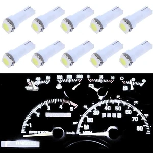 10Pcs T5 LED Bulbs White Dashboard Lights for Subaru Impreza WRX 2002-2007 - Picture 1 of 7