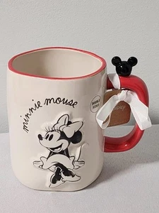 Rae Dunn Disney Retro Minnie Mouse MAKE SOME MAGIC! Double Sided 3D Mug - Picture 1 of 5