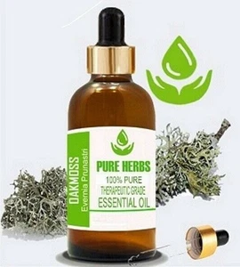Pure Herbs Oakmoss 100% Pure & Natural Evernia Prunastri Essential Oil - Picture 1 of 9
