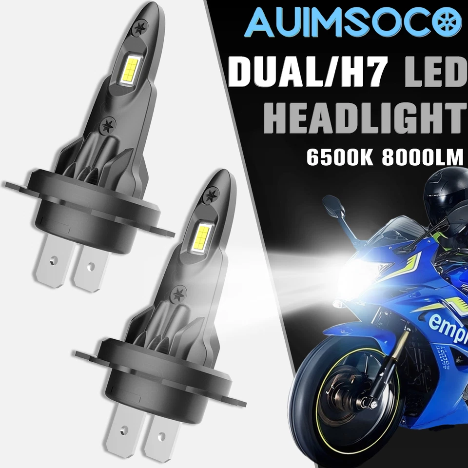 LED Kit H7 Headlight Lights Bulbs for Ducati Monster 796 2010-2013 2014 - Image 1 of 4