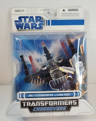 Hasbro Star Wars Transformers Crossovers Arc-170 Starfighter to Clone Pilot New - Image 1 of 4
