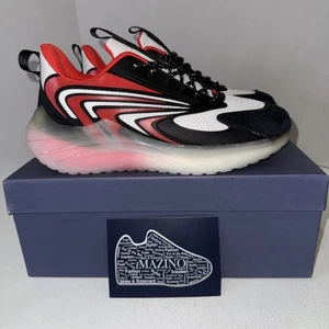 Mazino US 9 Men's Red White Black Comfort Retro Runner Streetwear -Krypton- NIB - Picture 1 of 10