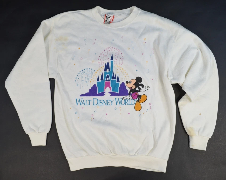 Suéter Pullover XL De Colección Walt Disney World Mickey Mouse Magic Kingdom Castle Foto 1 de 4