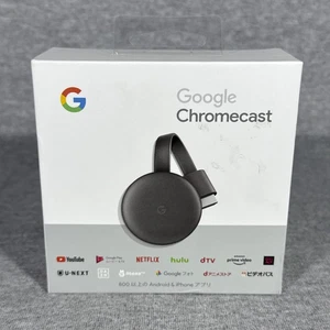 Google Chromecast 3rd Generation Charcoal GA00439-JP New Open JAPAN - Picture 1 of 10