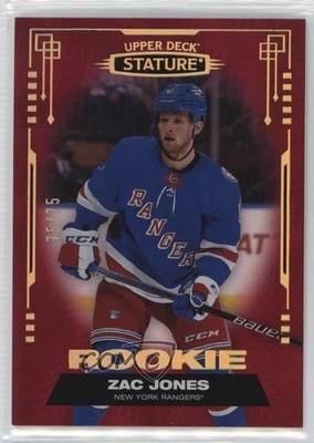 2021-22 Upper Deck Stature Rookies Red /75 Zac Jones #164 Rookie RC - Image 1 of 2