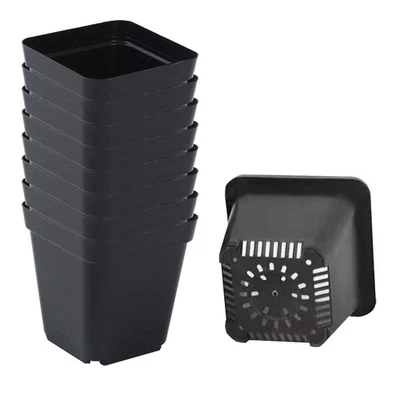 50 Pack Nursery Plastic Flower Pots For Plants,Seedlings Flower Perennial 3.94in - image 1 of 4