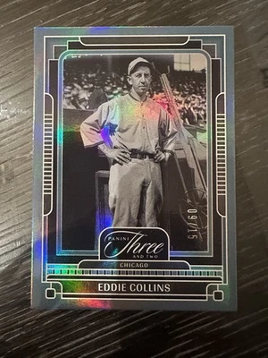 Tarjeta de béisbol 2025 Panini Three and Two Holo azul/15 #15 Eddie Collins patio Foto 1 de 2