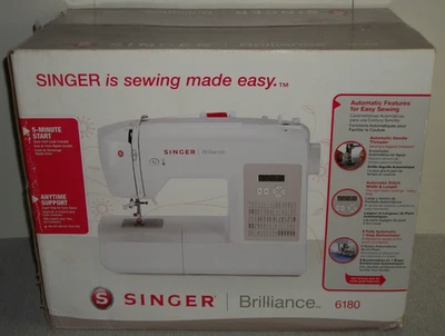 Máquina de coser portátil Singer 6180 Brilliance™ ~ nueva/sin usar en caja abierta Foto 1 de 4