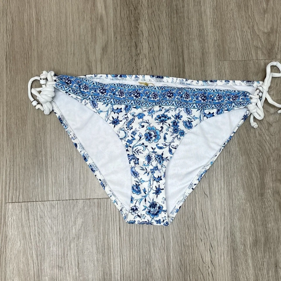 Pantalones de baño SHOSHANNA SWIMWEAR para mujer azul/blanco cambray cachemir floral talla XL Foto 1 de 4