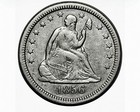 1856 SEATED LIBERTY SILVER QUARTER CHOICE XF 1856 SEATED LIBERTY SILVER QUARTER CHOICE XF