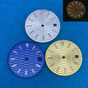 28.5mm Watch Dial Blue Green Luminous Dial for 8215 ETA2824/2836 Movement - Bild 1 von 9