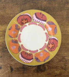 "Plato de ensalada Anthropologie Kamala 8"" vajilla bohemia multicolor patrón Ikat" - Imagen 1 de 6