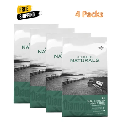 4 Pack,Diamond Naturals Small Breed Adult Dog Lamb & Rice Formula Dry, 18 lb Bag - Image 1 of 4