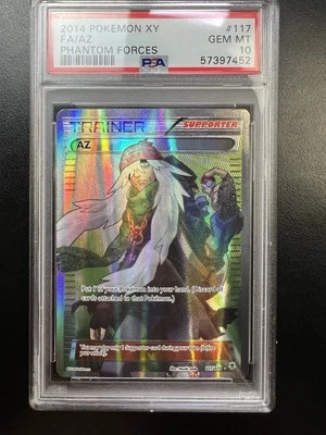 2014 Pokemon XY Phantom Forces AZ Full Art 117/119 PSA 10 Germ Mint - Image 1 of 4