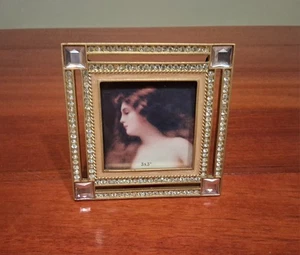 Frame Picture Photo Rhinestone Ornate Deco Vintage Hollywood Regency Vanity - Picture 1 of 5