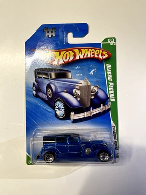 Tarjeta larga Hot Wheels Classic Packard 2010 azul - 47/240 Treasure Hunt Foto 1 de 4