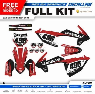 Gas Gas MC 85 2021 - 2023 Super durable MX Graphics Decals Stickers Kit Decallab - Image 1 of 4