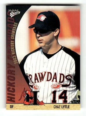 2003 Multi-Ad Hickory Crawdads Update #26 Chaz Lytle NM-MT very rare BXCP02 - Image 1 of 2