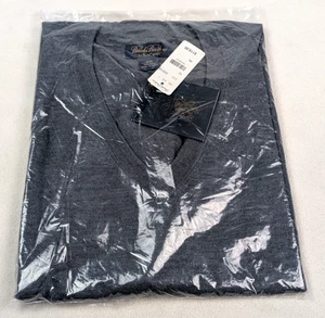 NUEVO CON ETIQUETAS BROOKS BROTHERS 100% Lana Saxxona Suéter Gris L/S Talla XXL - Imagen 1 de 3