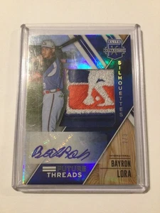 2017 Elite Extra Edition Future Threads Silhouettes Bayron Lora Auto #2/3 - Picture 1 of 3