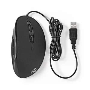 Ergonomic Right-Handed Wired Mouse 3600dpi with 6 Programmable Buttons 1.60m - Picture 1 of 7