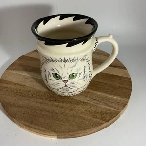 Katzen von Nina Tasse weiße Perserkatze 4 Zoll - Bild 1 von 9