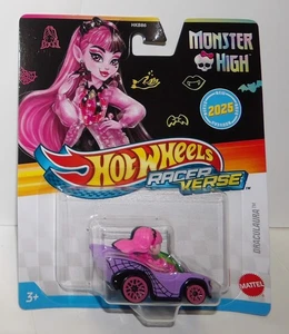 Hot Wheels Racer Verse Monster High ~ DRACULAURA ~ Diecast Car 2024 NUEVO - Imagen 1 de 10