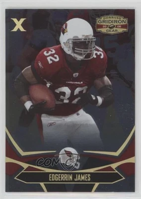 2008 Donruss Gridiron Gear Gold X's /100 Edgerrin James #4 HOF - Image 1 of 2