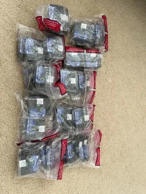 50 unidades (paquete de 10 x 5 piezas) de cinta de 12 mm 0,47" compatible con la etiquetadora Brother Foto 1 de 3