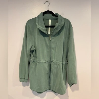 Lululemon Softstreme Cinch waist jacket in Tidewater teal size 8 - Image 1 of 4