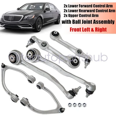 6x Front Left & Right Control Arm w/ Ball Joint For Mercedes-Benz S450 S550 S560 - Image 1 of 4