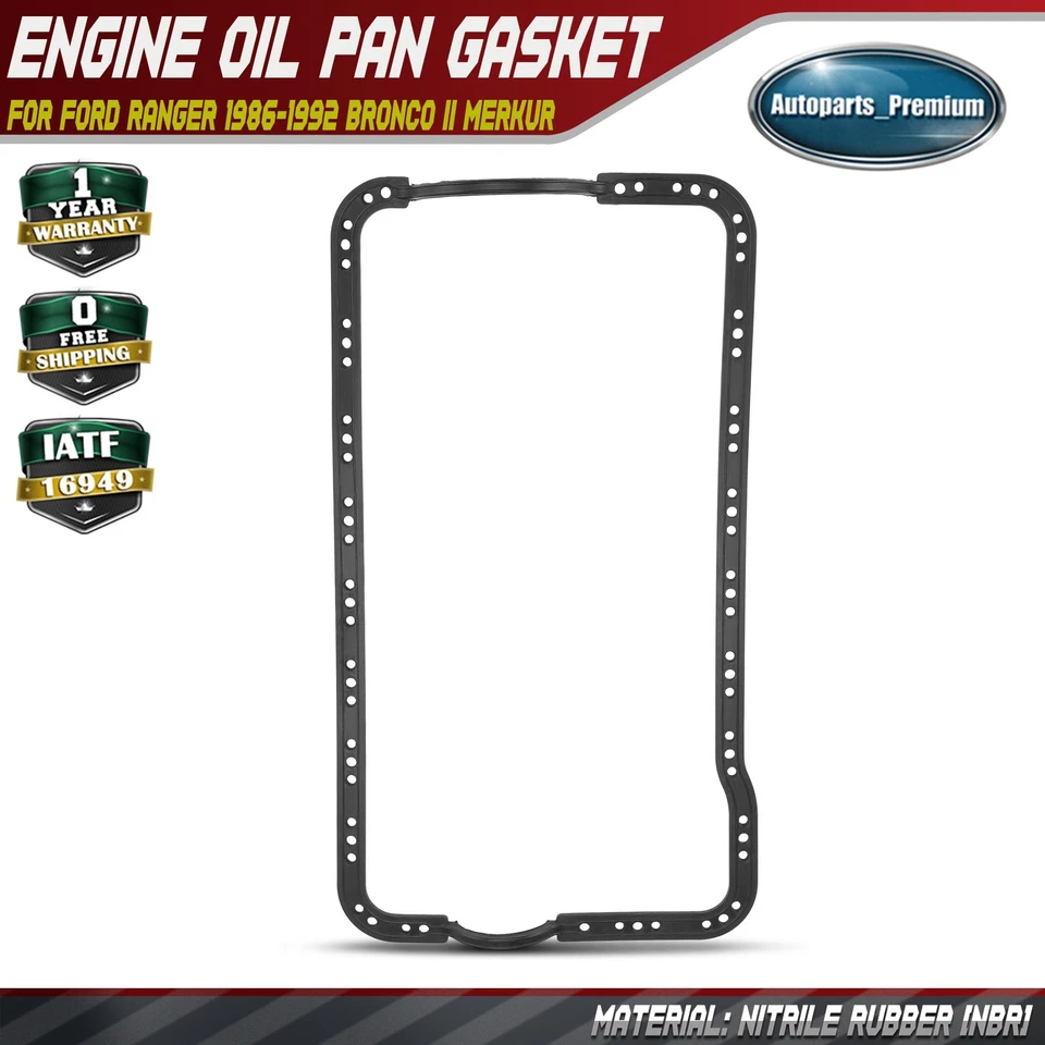 Junta de cárter de aceite de motor para Ford Ranger 1986-1992 Bronco II 86-90 Merkur Scorpio Foto 1 de 4