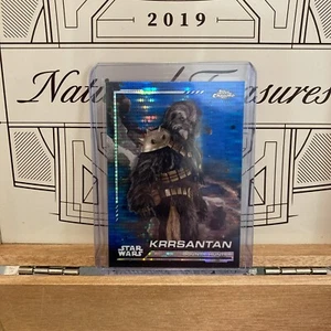 KRRSANTAN 2024 Topps Chrome Star Wars Blue Blaster Pulsar Refractor - Picture 1 of 2