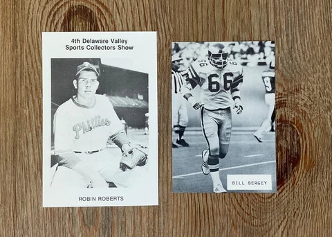 ROBIN ROBERTS - BILL BERGEY - 4th AND 5th DELAWARE VALLEY SPORTS COLLECTORS SHOW Cover