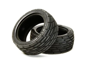 Tamiya 53227 M2 Radial Tires/Tyres (1 Pair) (TA01/TA02/TA03/TL01/TT01/TT02), NIP - Picture 1 of 3