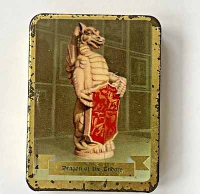 Vintage Tin By Edward Sharp & Sons Ltd of Maidstone Kent Dragon Of The Tudors - Image 1 of 4