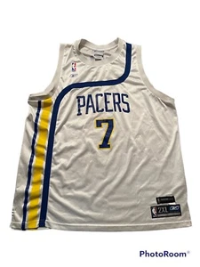 Reebok 72 73 Throwback Indiana Pacers Jermaine Oneal #7 Jersey Size 2X XXL EUC - Picture 1 of 7